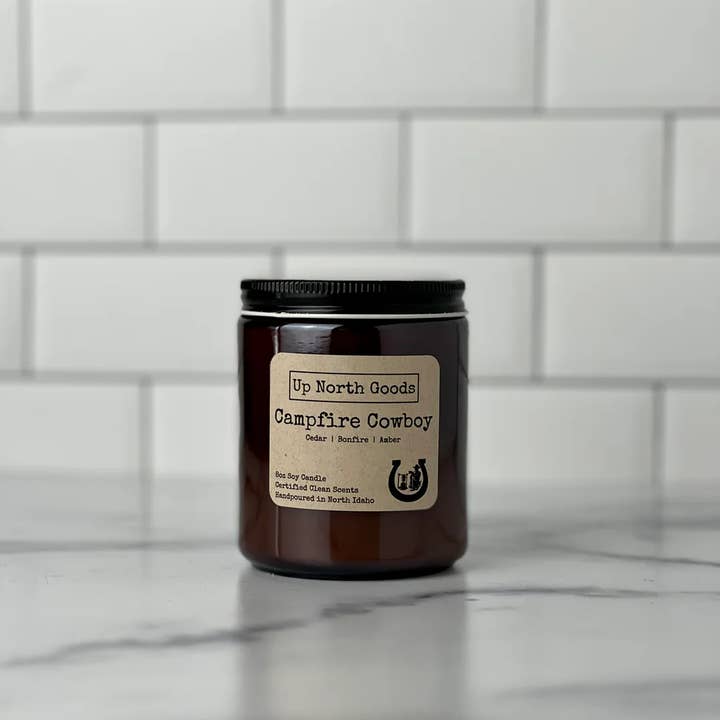 Up North Goods – Engroshandel Glaslys – Bål Cowboy Sojalys