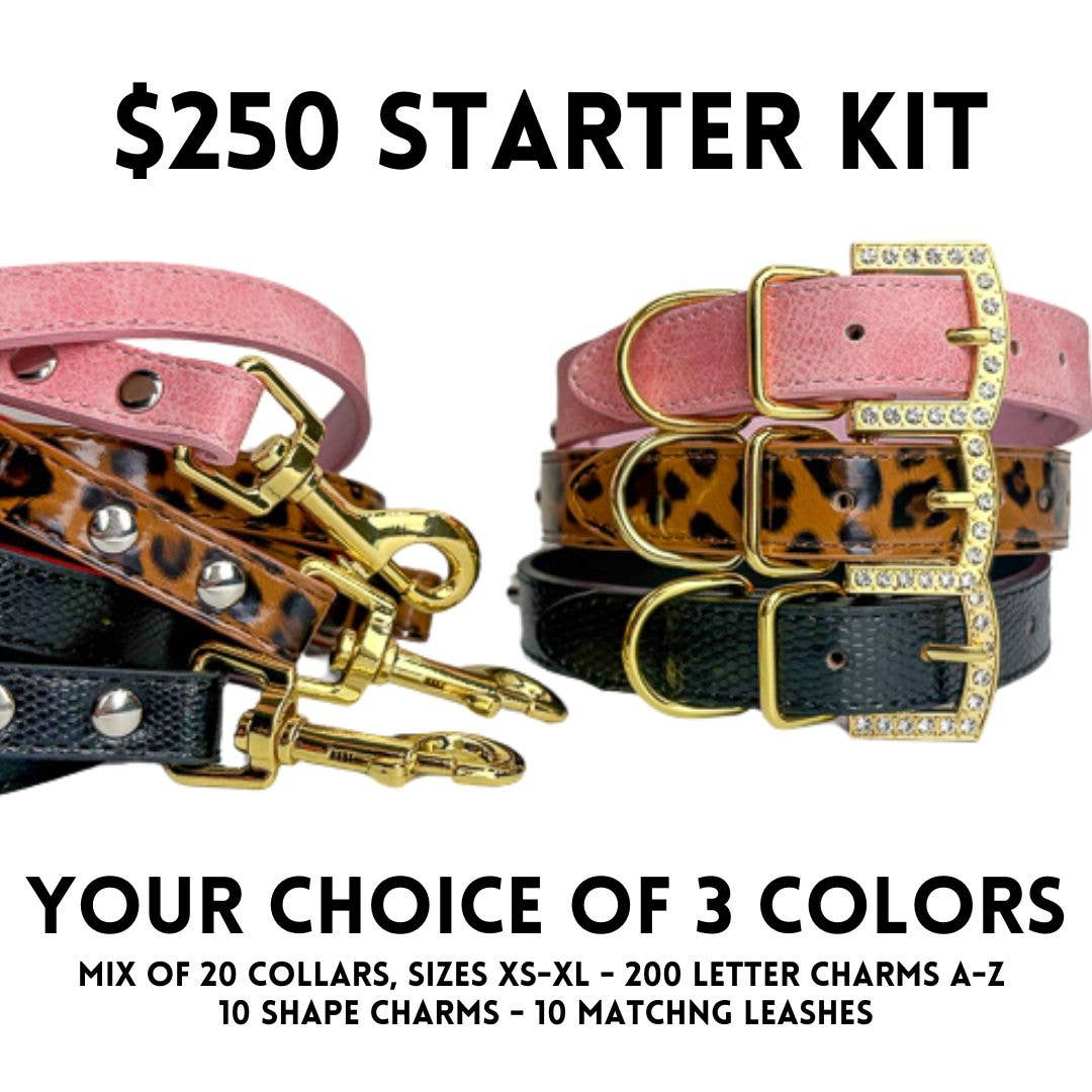 House of FurBaby - Wholesale Pet Collar - Cat/Dog - DIY Pet Collar Bar Starter Pack - Gold - 280 Pieces25