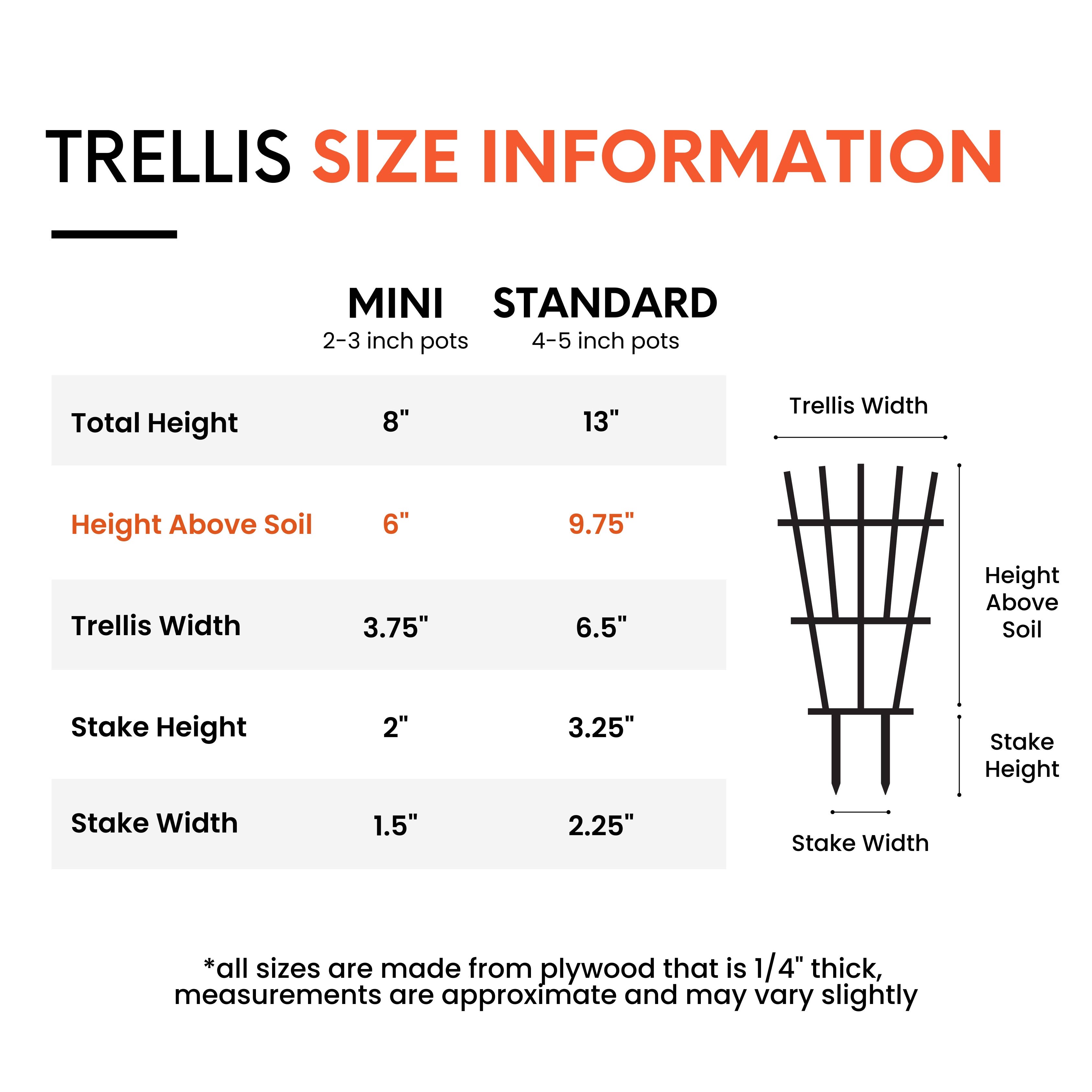 Leaf & Node - Wholesale Trellis - Garden Style Indoor Plant Trellis (Wood) (2 Sizes)1