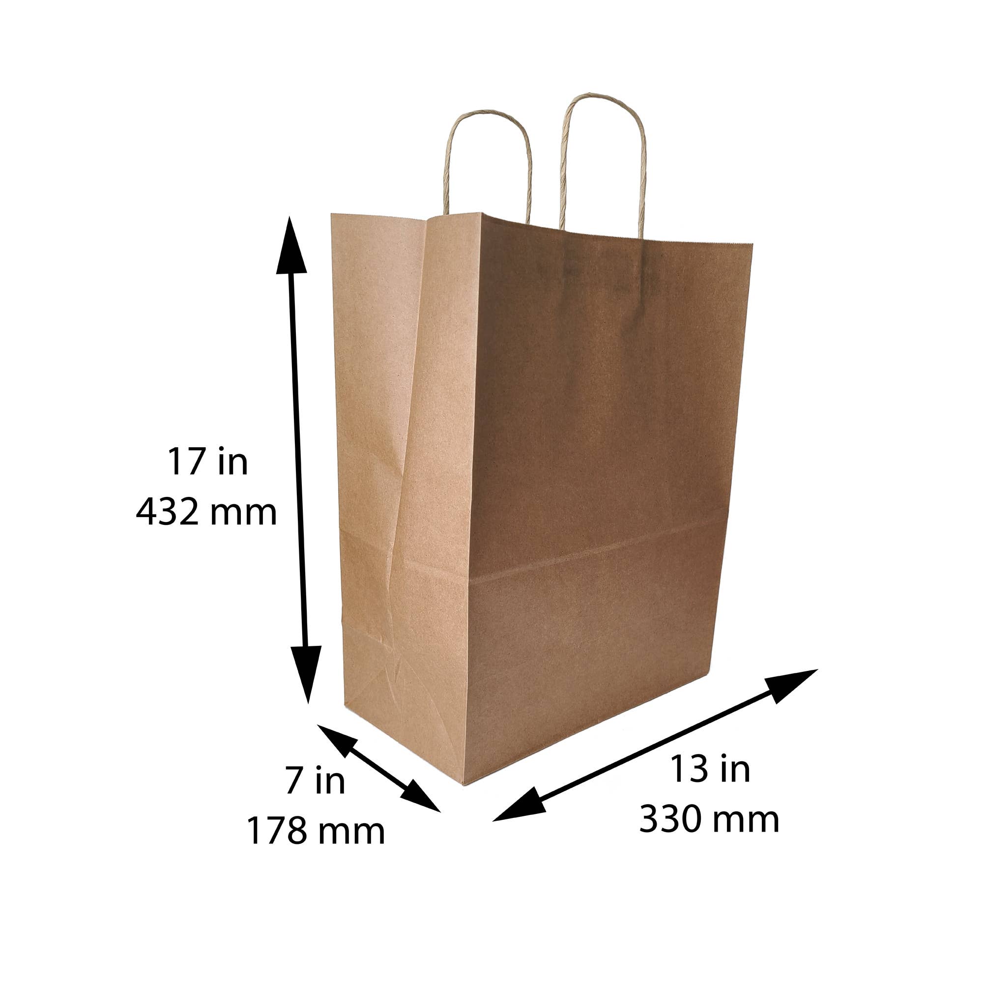Sanwacraft - Wholesale Gift Bag - Kraft Paper Shoppers Gift Bags Favor Paper Bag8