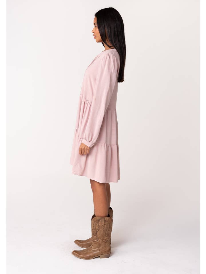 Linen Blend Vintage Babydoll Mini Dress for wholesale on Faire