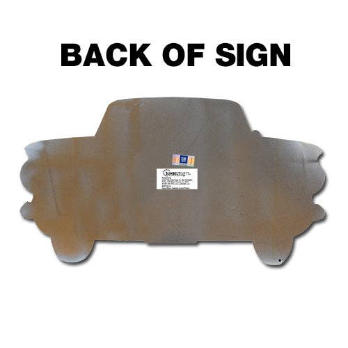 Sunbeltgifts - Wholesale Sign - 1964 Chevrolet Corvair Monza Convertible Front Bumper Metal Sign, Made in USA , 2 sizes, 20 Gauge Steel with Powder Coating for Durability and a High Gloss Finish