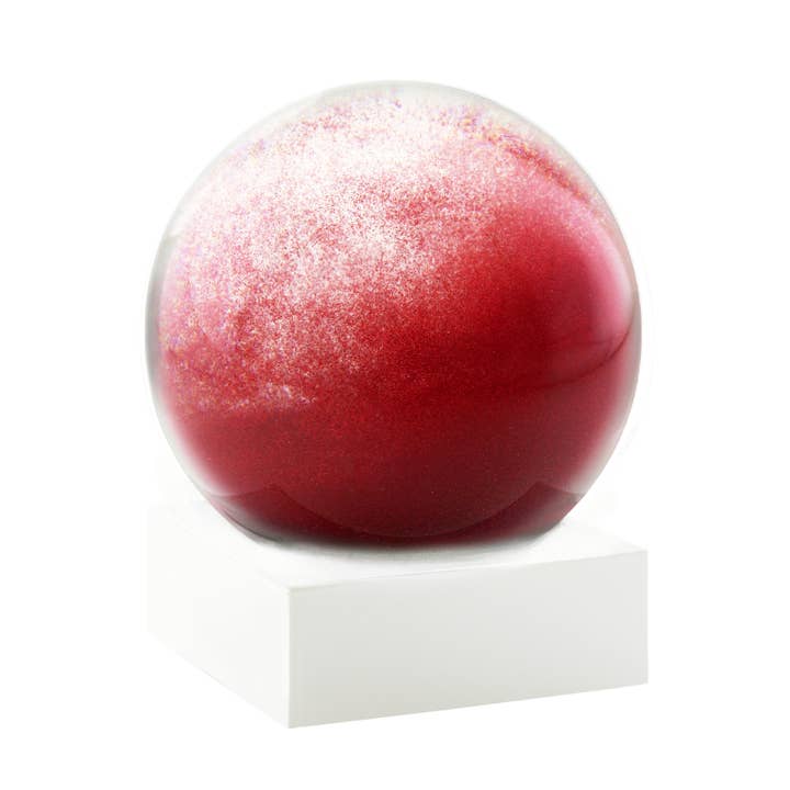 Serenity Sphere Red Snow Globe for wholesale by CoolSnowGlobes