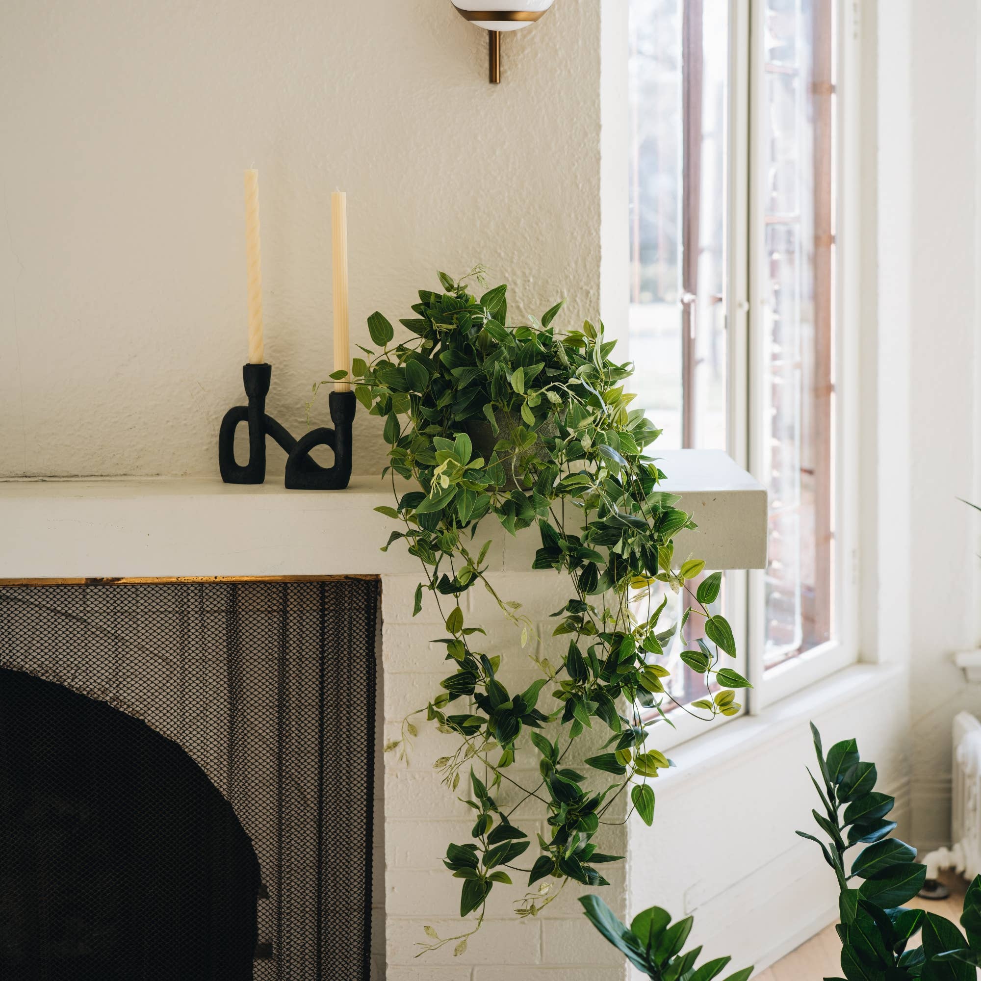 Afloral - Vente Plantes artificielles - Plante Artificielle de Luxe Suspendue Tradescantia - 104 cm4