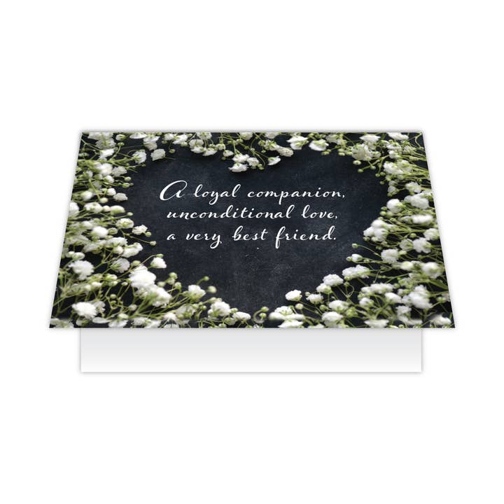 Dog Speak - Wholesale Sympathy Card - Dog Sympathy Card - A loyal companion…