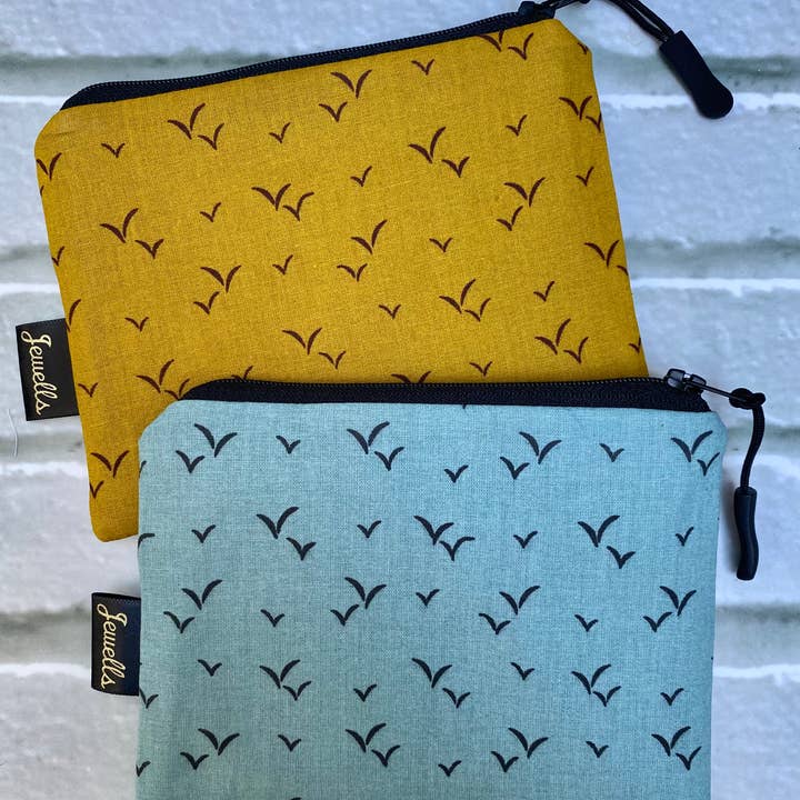 Pochette en tissu Seagull, 2 couleurs, 2 tailles pour la vente par Jewells