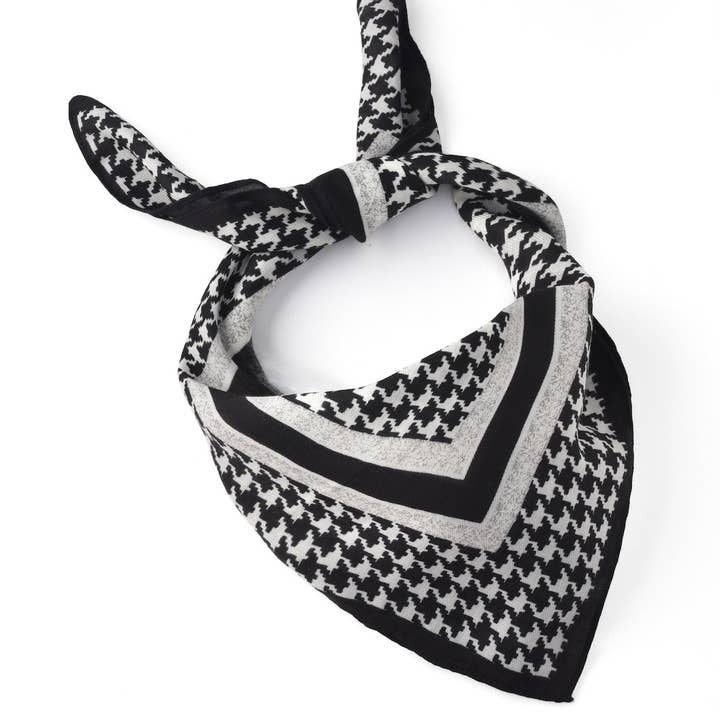 Funkyrel® Atzbranding Limited - Vendita all'ingrosso Sciarpa - Donna - Scarvii - Sciarpa quadrata classica pied de poule