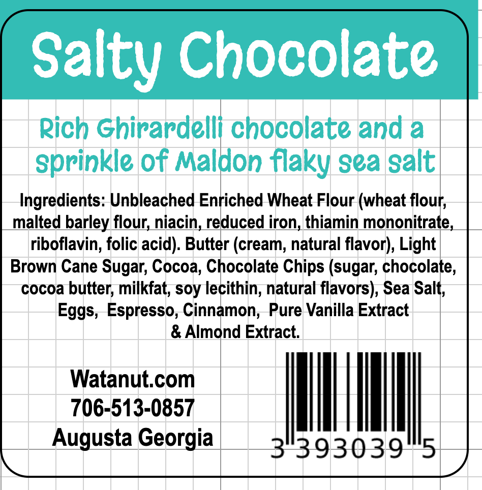 Watanut - Wholesale Cookie - Salty Chocolate Cookie Tube5