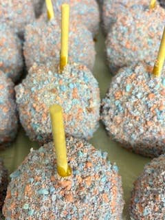 Cotton Candy Caramel Apple for wholesale by Scooty's Apples LLC