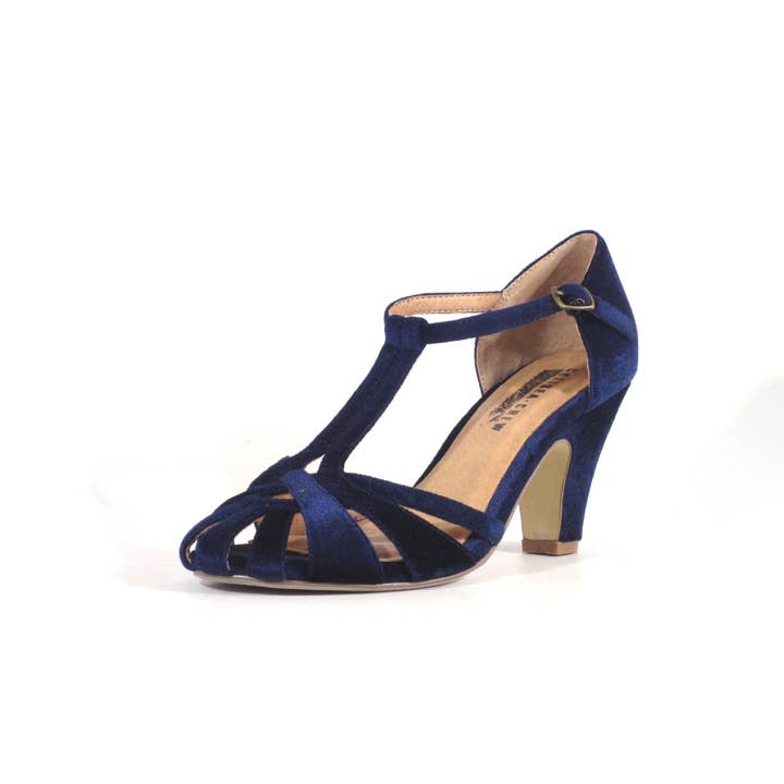 Chelsea Crew - Wholesale High Heels - Women's - Sergi Velvet Caged High Heel Holiday Sandals7