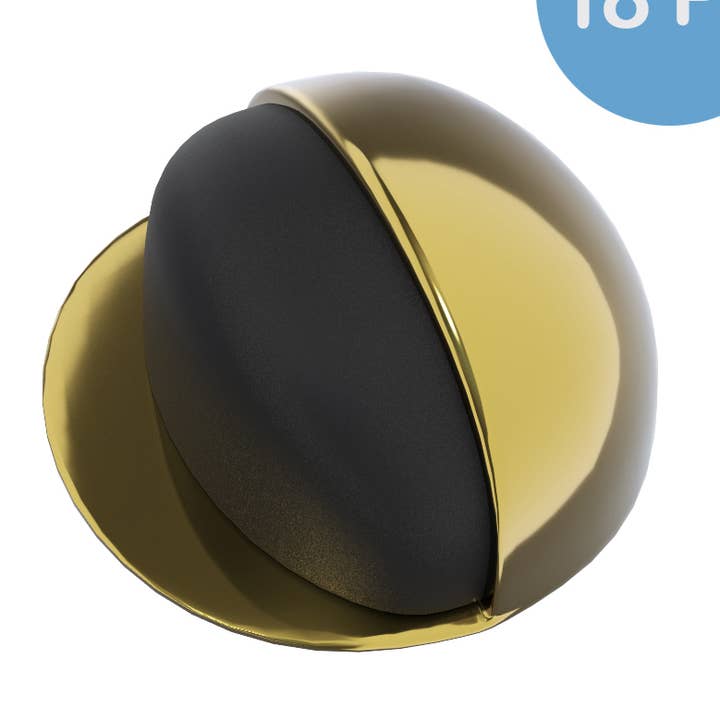 Fermaporta Adesivi Dorato Acciaio+batt. Gomma/C18 per la vendita all'ingrosso da parte di Idea Casa