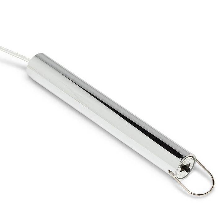 Abbott - Venta al por mayor Adornos - Adorno de bola orgánica grande con LED-Gris-6"H1