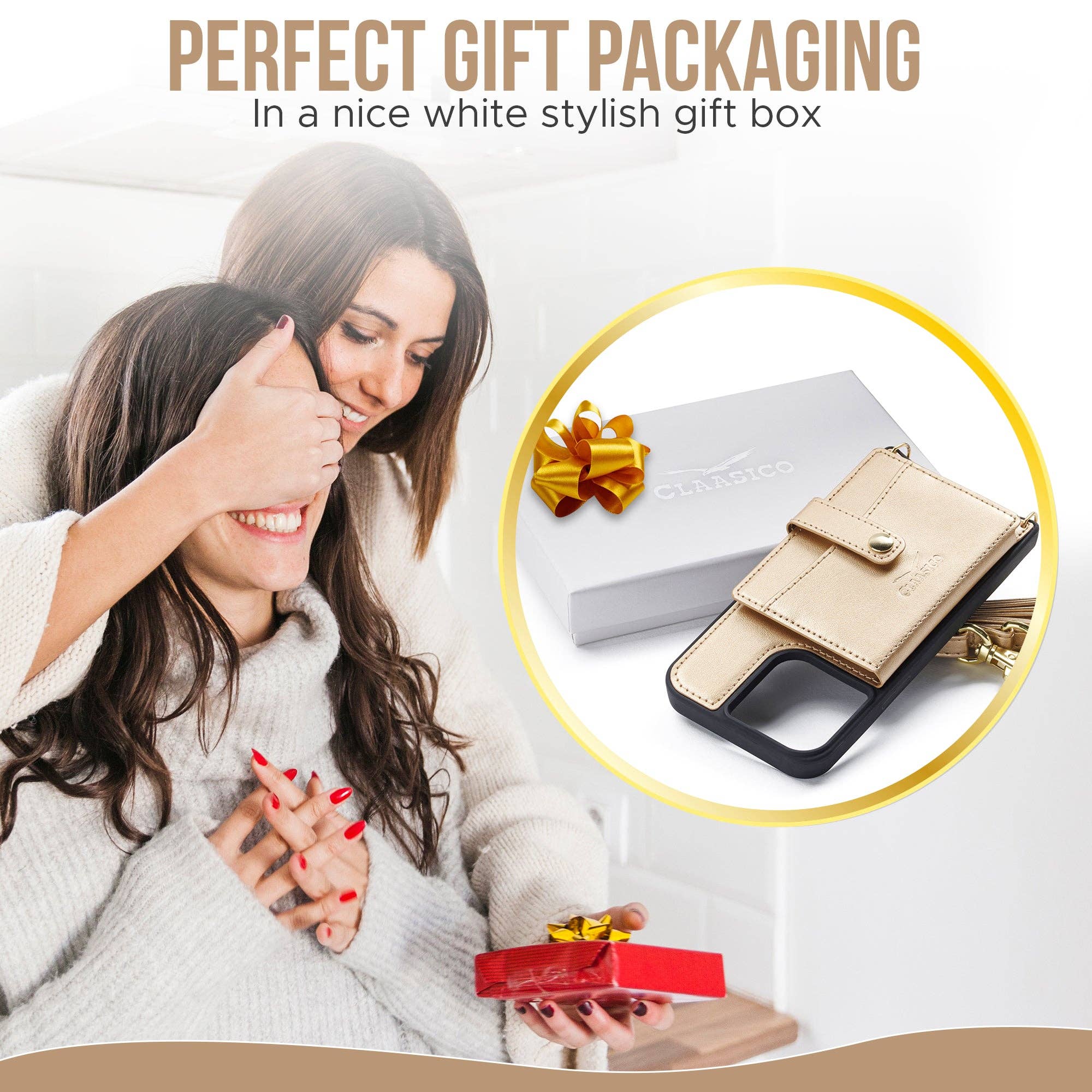 Claasico - Wholesale Phone Wallet - Women's - iPhone 13 - Crossbody Cell Phone Faux Leather Wallet w/Credi14