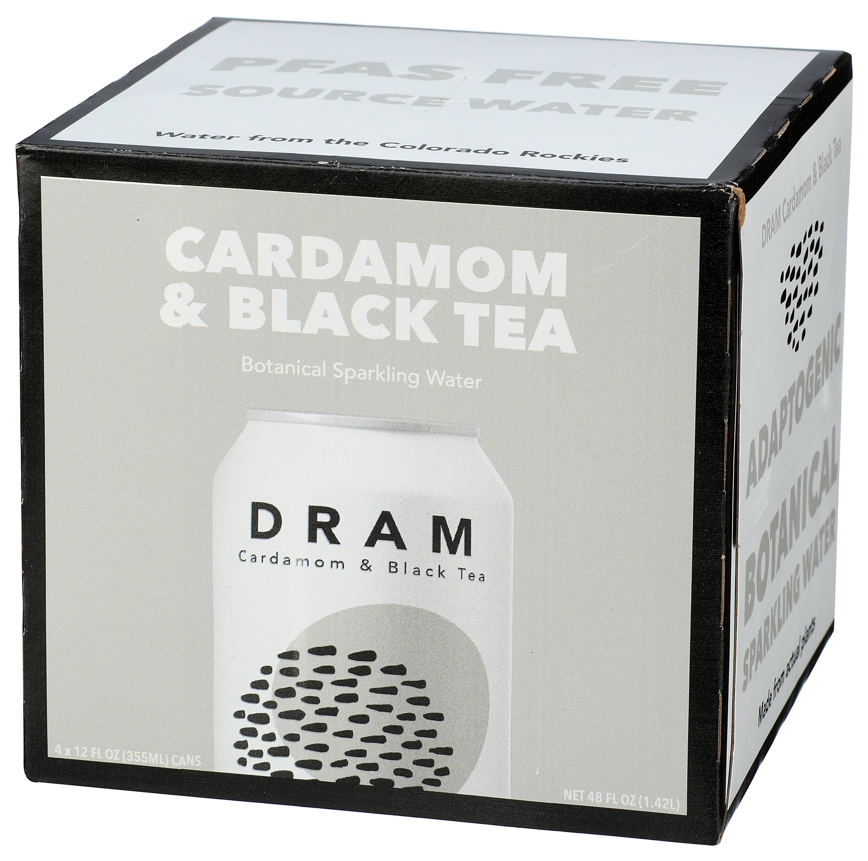 DRAM - Wholesale Sparkling Water - Cardamom & Black Tea Sparkling Water (12 cans)1