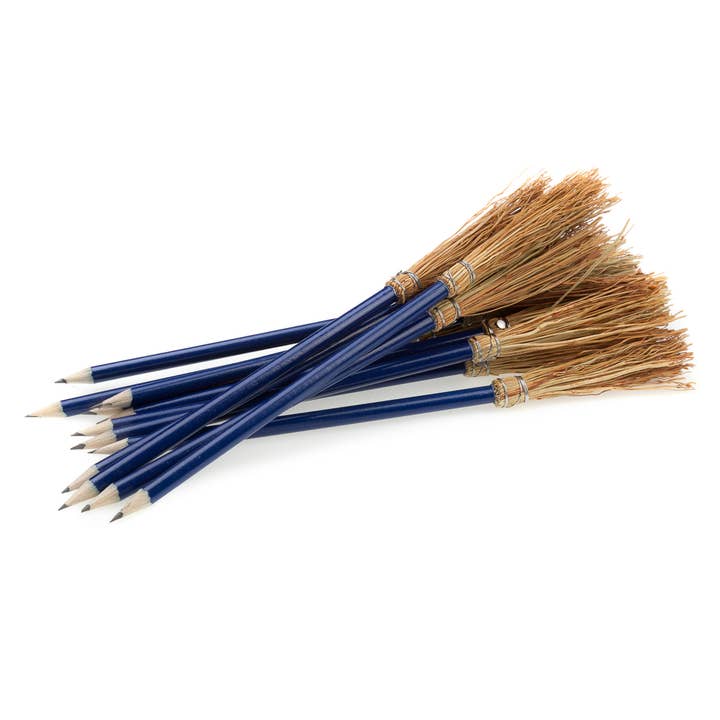 50 Pencil Broom Navy Colour 9.45" (24 cm) for wholesale by MENDI