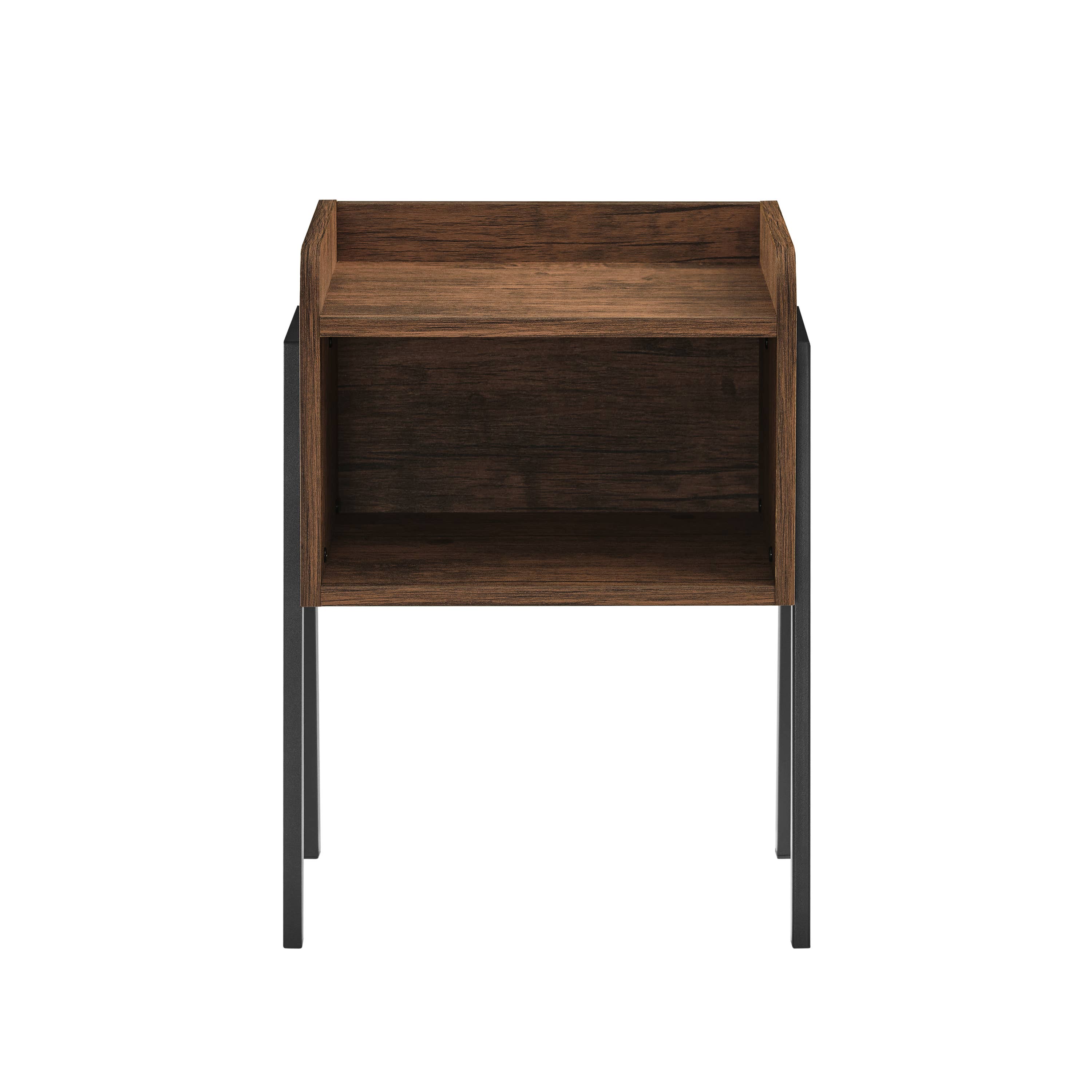 Danya B - Wholesale Side Table - Kazuyo Mid-Century Modern Black Metal Two-Tier Side Table3