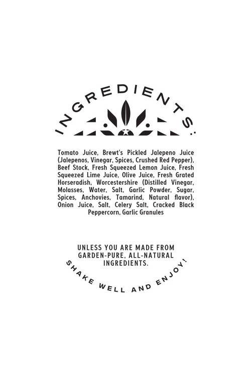 Brewt's - Vente Mélange/sirop pour cocktails - Bloody Mary | Tout naturel - Mélangeur à cocktail 32 oz9