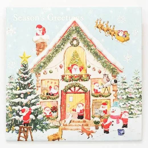 Greeting Life America - Wholesale Christmas Card - Mini Santa Pop-Up Card1
