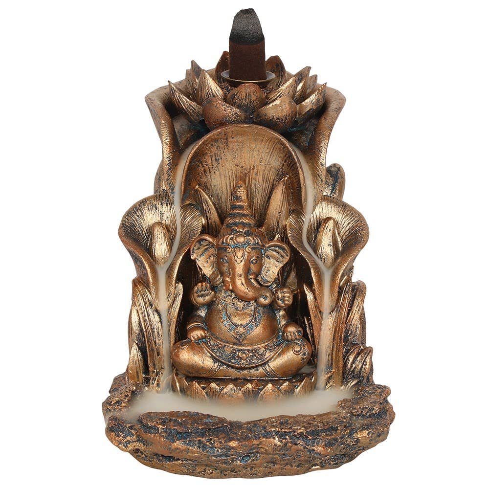 Something Different Wholesale - Wholesale Incense Holder - Bronze Ganesh Backflow Incense Burner1