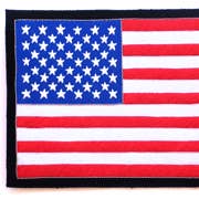 US Flag/Bullion 10 1/2" x 7 1/4" for wholesale by Military Patches & Pins
