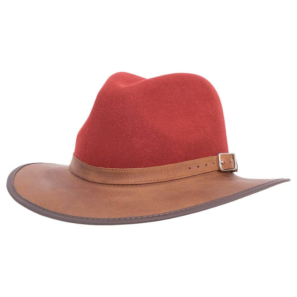 American Hat Makers - Wholesale Fedora - Unisex - Wool Felt Leather Outdoor Fedora Style - Summit28