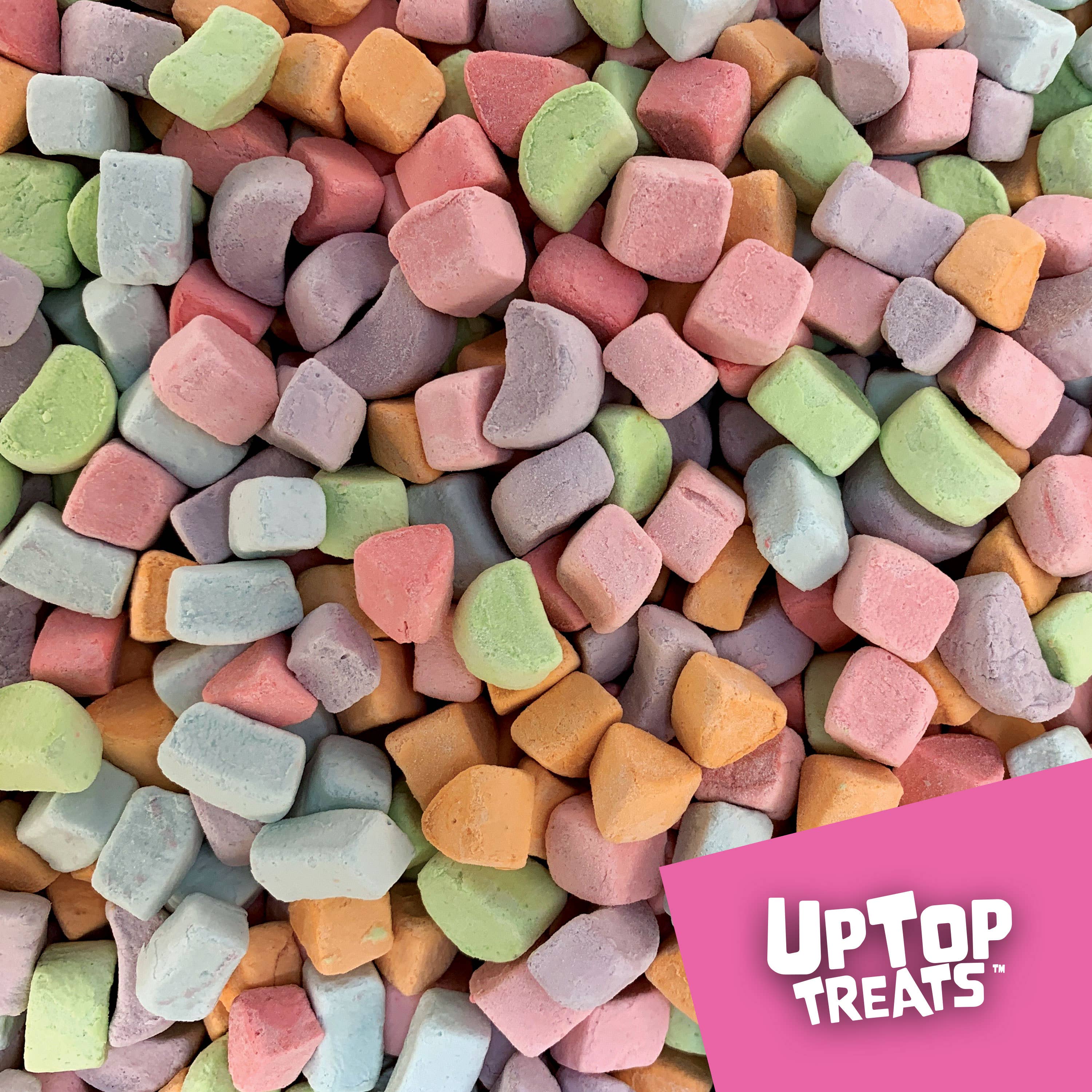 UpTop Treats - Wholesale Marshmallow - Fun Shapes & Colors - Vanilla Dehydrated Marshmallows 4oz1