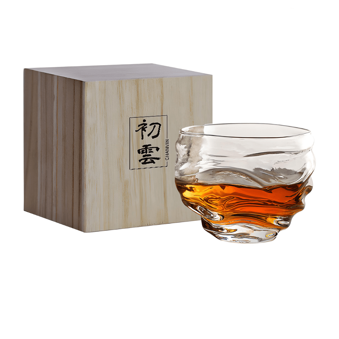 TsukiGlass - Wholesale Cocktail/Liquor Glass - Set of 4 Kai Japanese Crystal Whisky Glass13