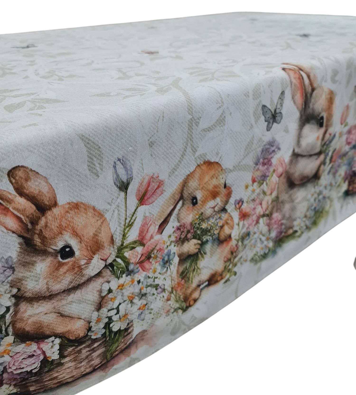 Lunaria Lab - Wholesale Tablecloth - "Easter Meadow" Tablecloth Printed in Cotton Blend1