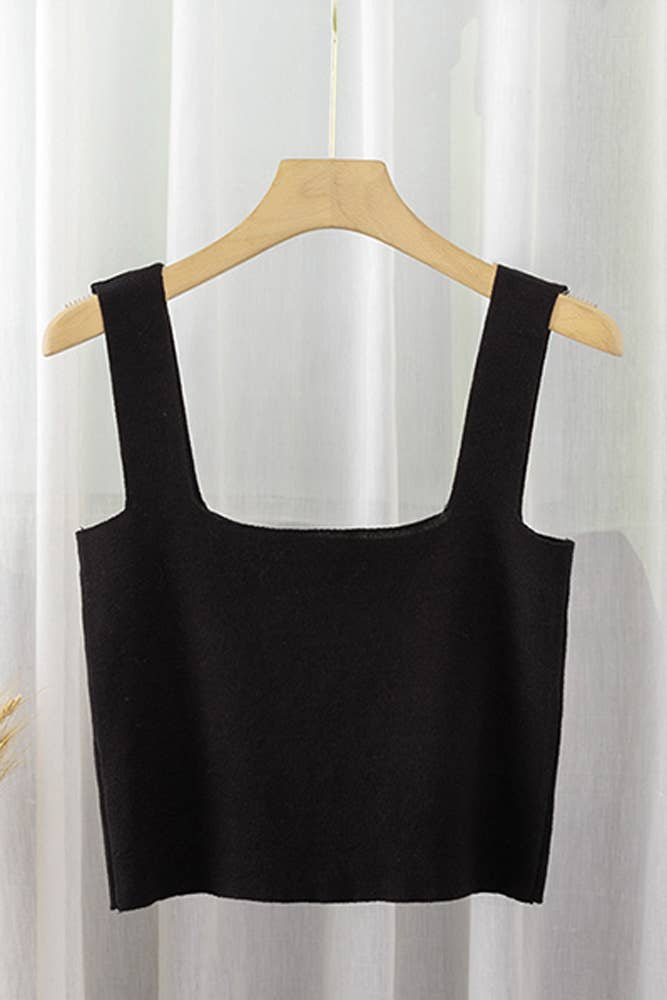 UNISHE - Wholesale Tank top – Women′s - Plain Square Neck Cami Tank Top ZK2011