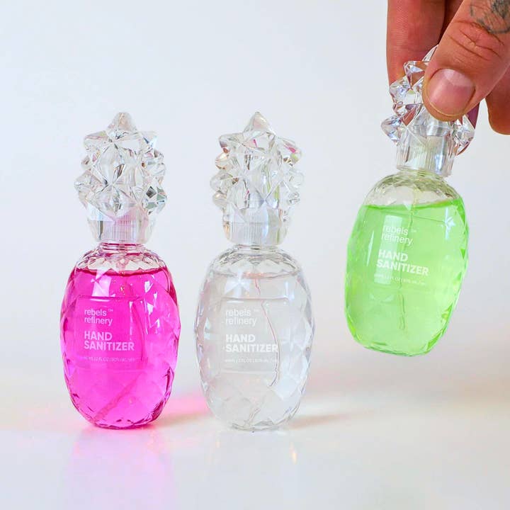 Rebels Refinery - Wholesale Hand Sanitizer - GIFT SET 3 Pack Pineapple Sanitizer REFILLABLE
