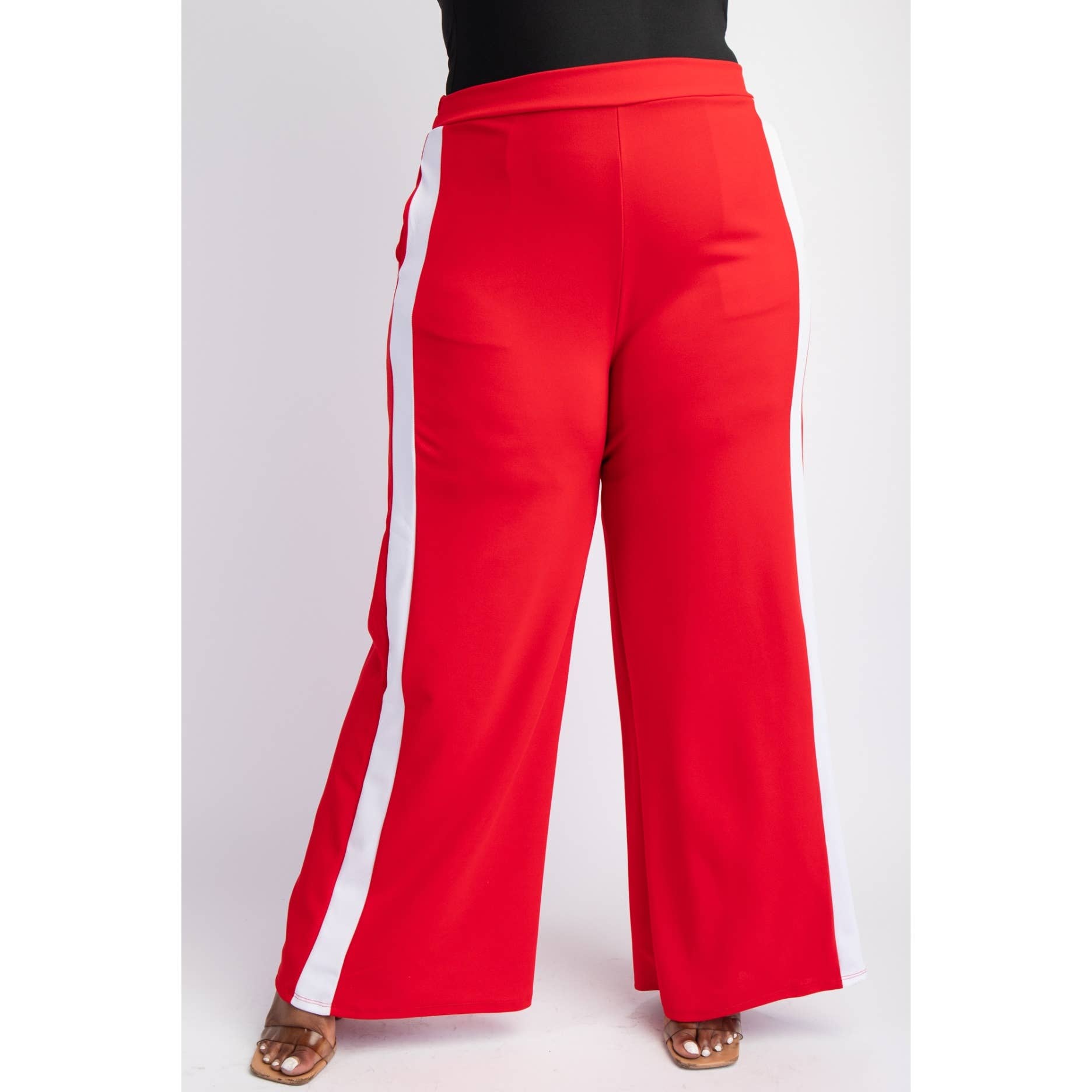 The Curve LA - Wholesale Pants - Women's - 74509-1cp  PLUS SIZE SIDE-STRIPED KNIT PANTS WITH POCKETS19