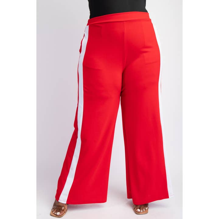 The Curve LA - Wholesale Pants - Women's - 74509-1cp PLUS SIZE SIDE-STRIPED KNIT PANTS WITH POCKETS19
