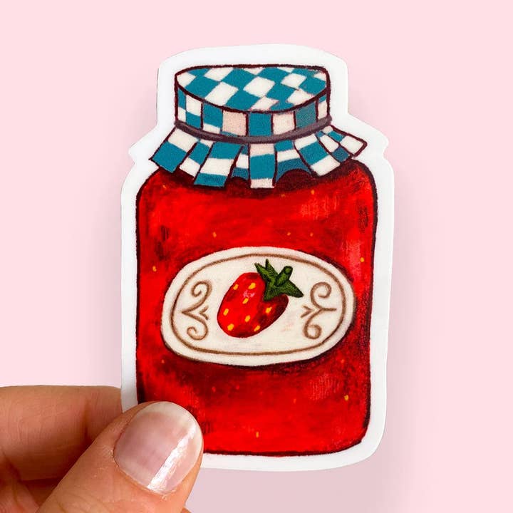 Jam Jar— Vinyl Sticker for wholesale by Leah Bees Creations