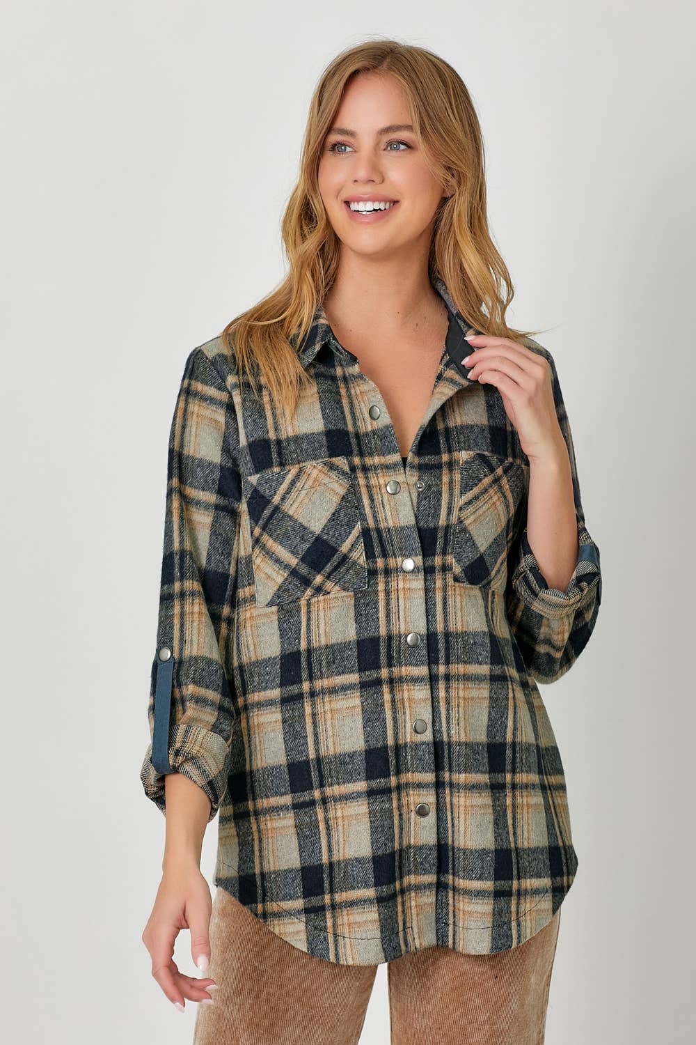 Mystree - Wholesale Shirt Jacket/Shacket - Women's - 60406 Plaid Shacket 6