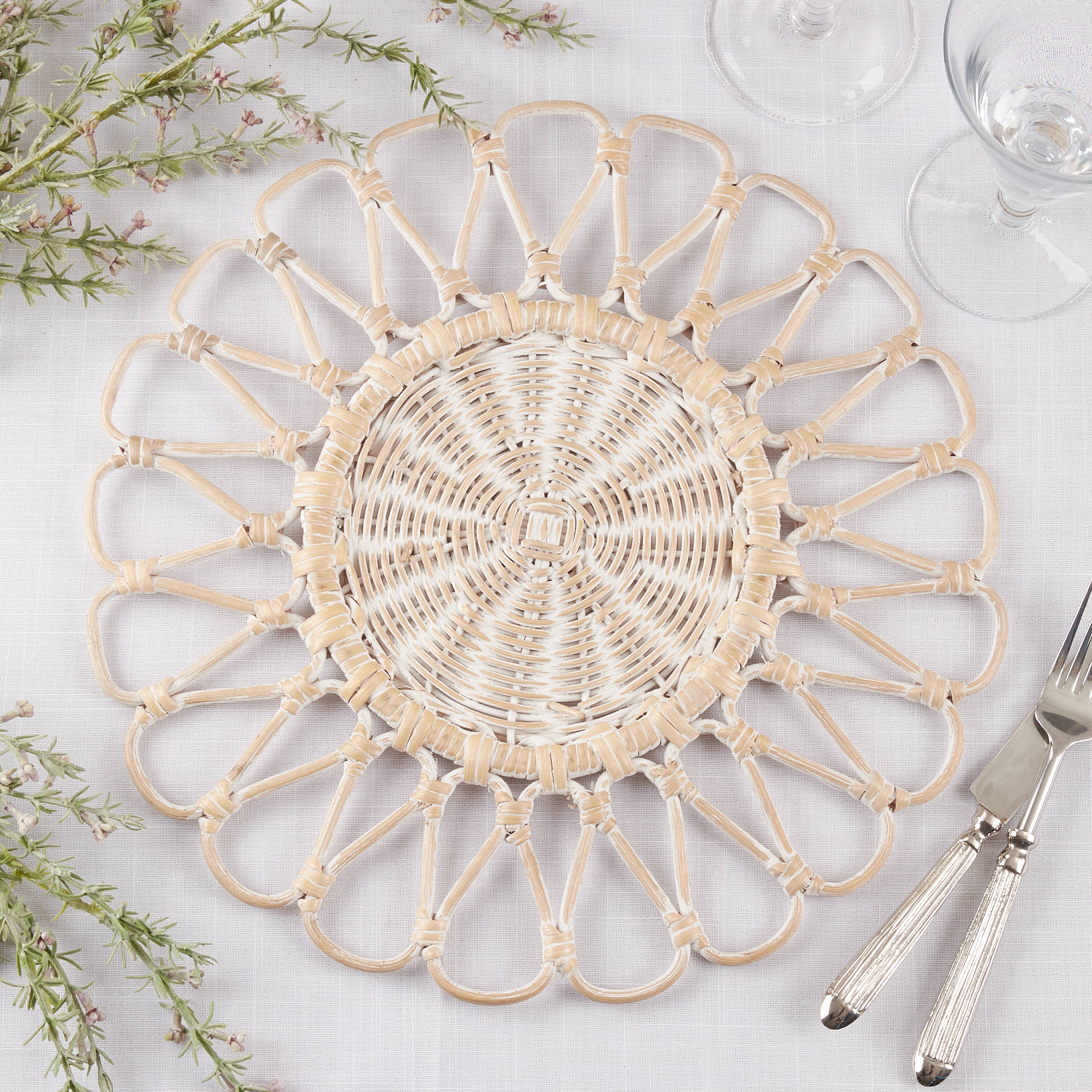 Saro Lifestyle – wholesale Placemat – Rattan Placemat5