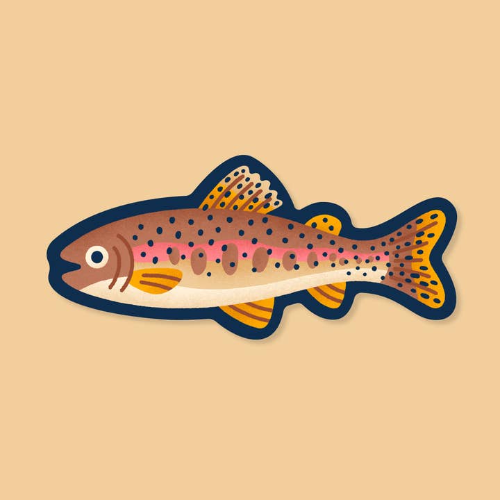 Cutthroat Trout Sticker for wholesale by Goodnight Pine