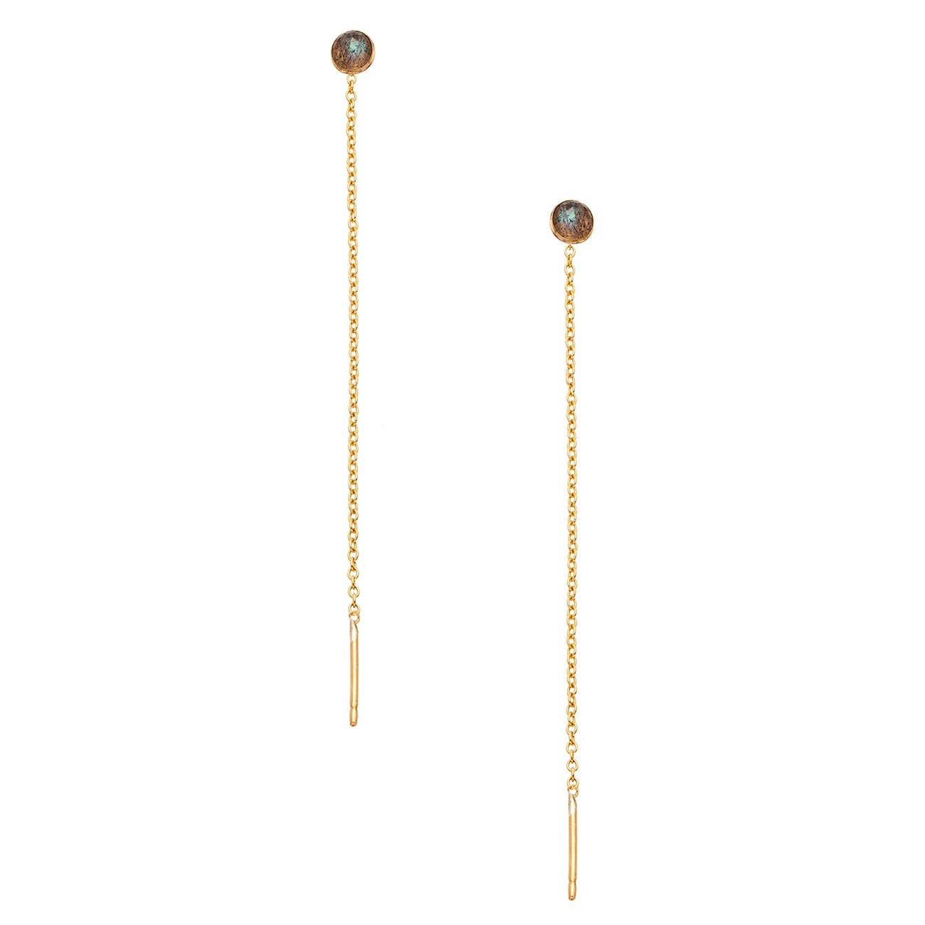 Heather Hawkins - Wholesale Dangle Earrings - Speedway Stud Thread Thru Earrings - 4mm - 14K Gold-Filled1
