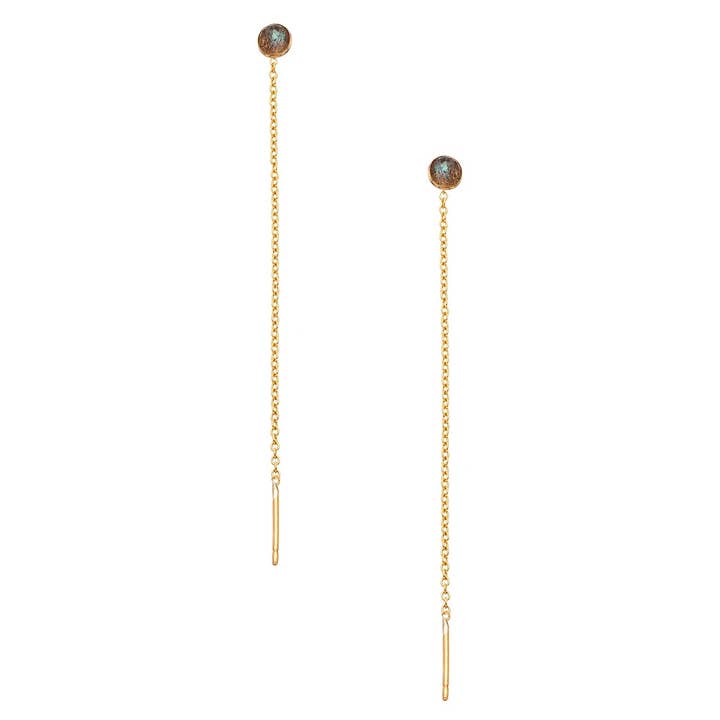 Heather Hawkins - Wholesale Dangle Earrings - Speedway Stud Thread Thru Earrings - 4mm - 14K Gold-Filled1