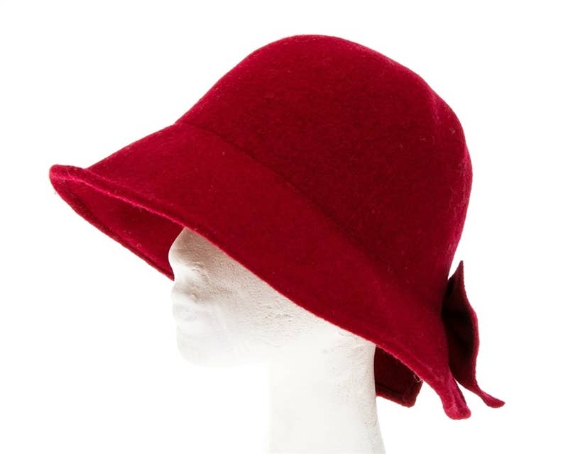DNMC - Wholesale Cloche Hat - Women's - Women's Wool Winter Dress Hat w/ Bow6