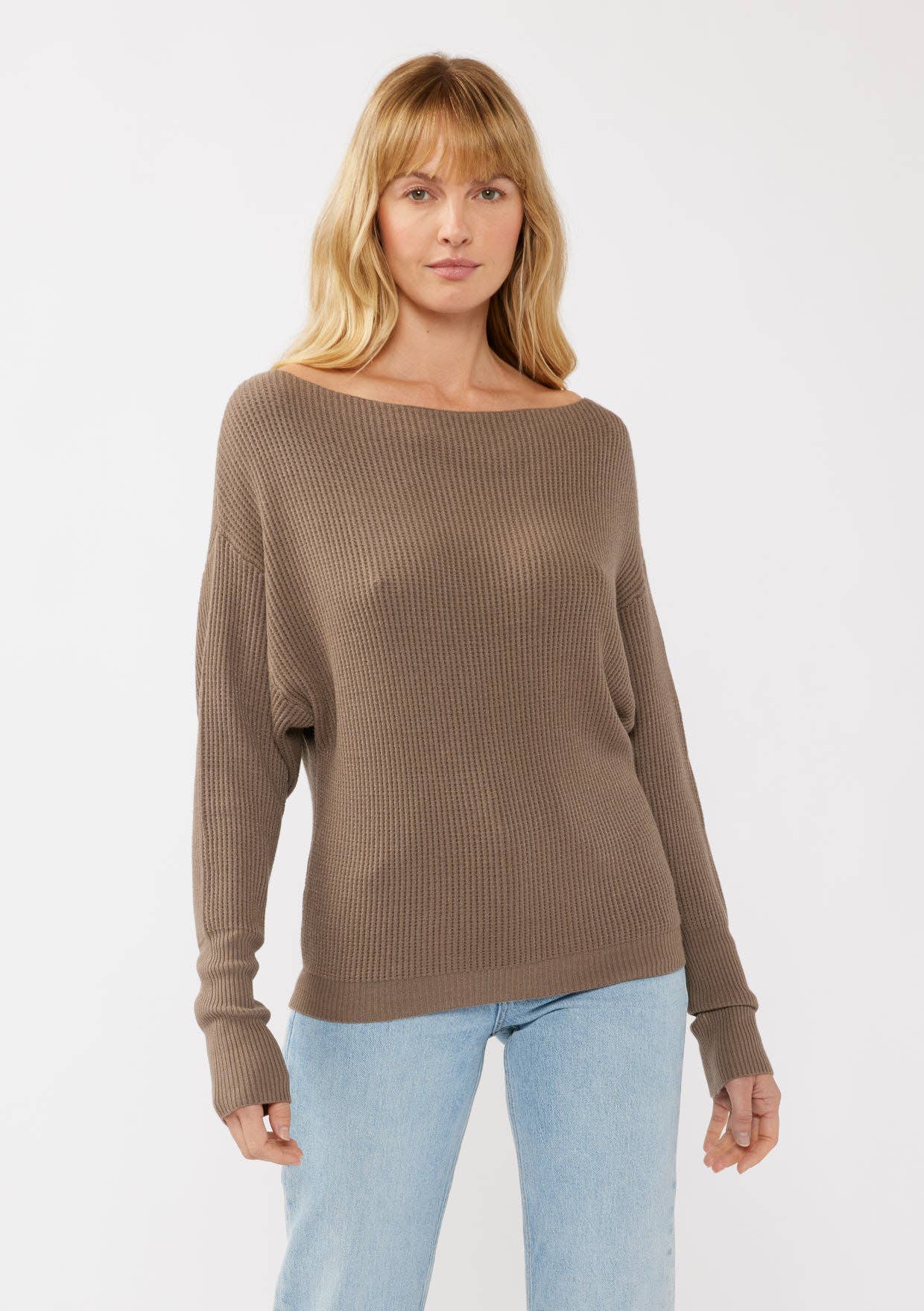 Lovestitch - Vente Pull en maille – femme - Pull en tricot gaufré à manches longues39