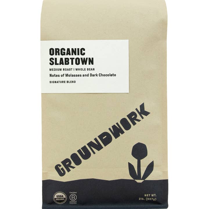 Groundwork Coffee Roasters - Wholesale Coffee Beans - Organic Slabtown Blend - Medium Roast Coffee Beans