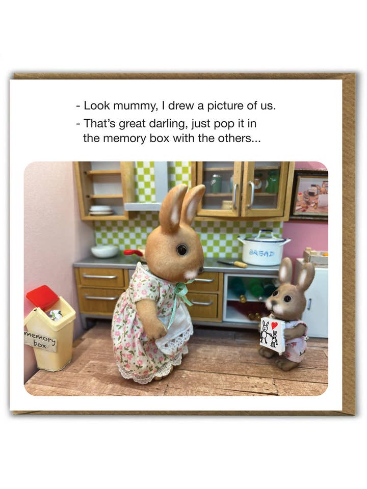 Funny Birthday Card - Memory Box - by Forest_Fr1ends for wholesale by Brainbox Candy