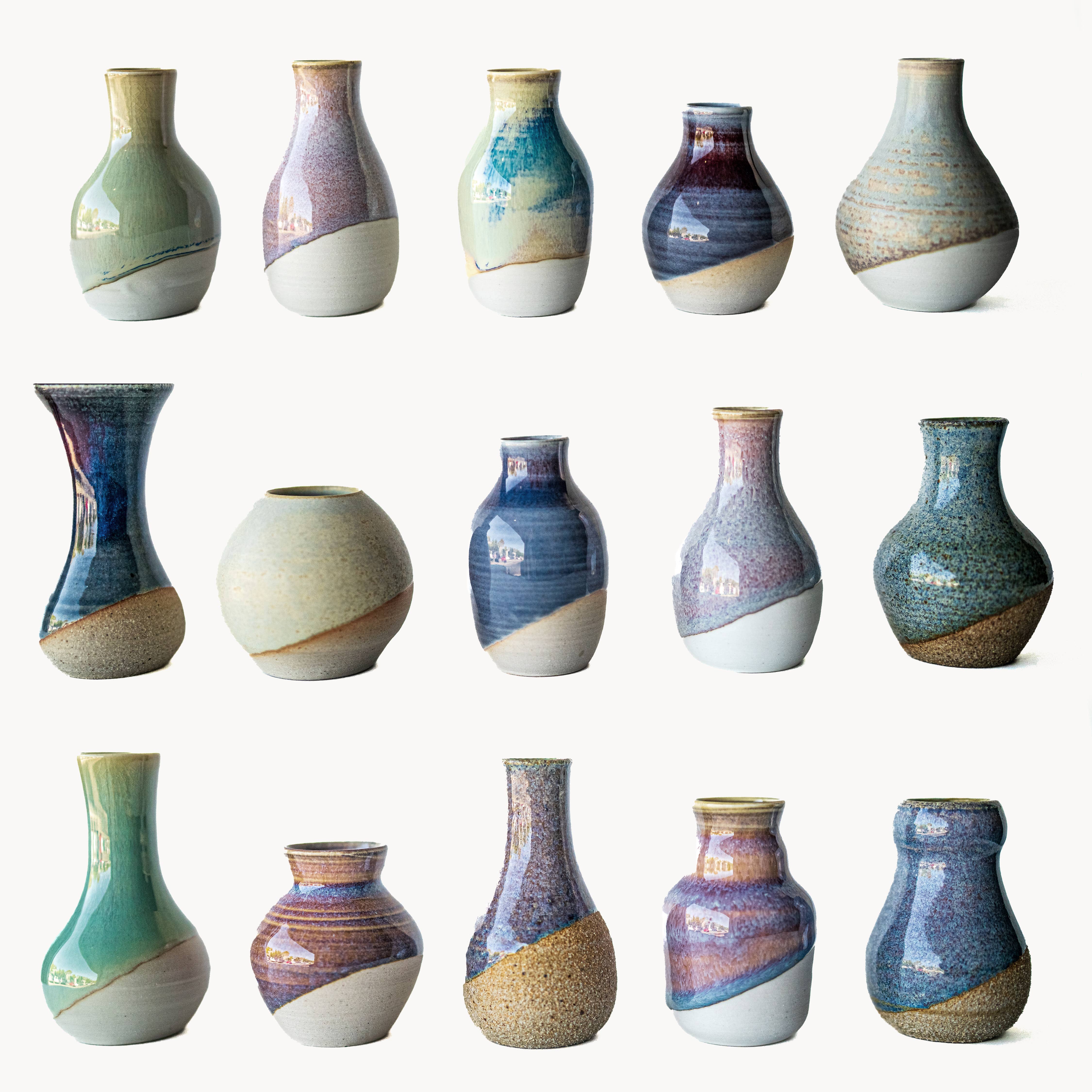 Sara Pilchman Ceramics - Wholesale Vase - TinyPots Bottleneck1