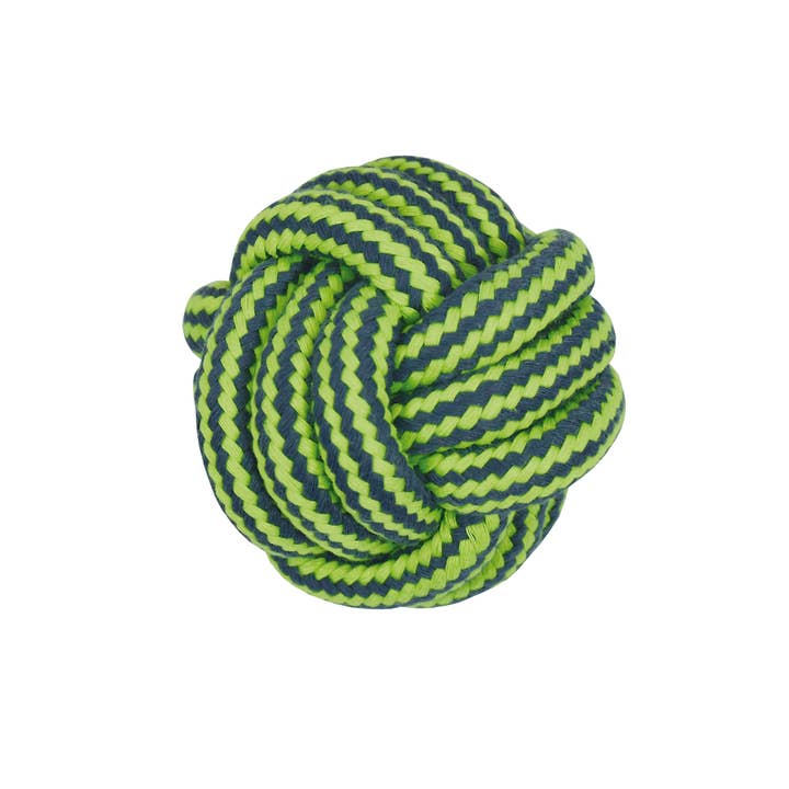 Green Bicolor Dental String Ball Dog Ball for wholesale on Faire
