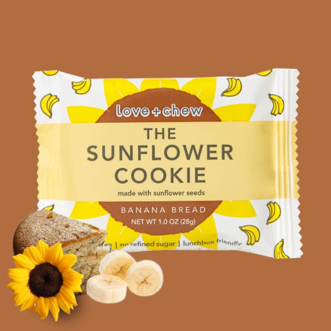 MINI SUNFLOWER BANANA BREAD COOKIE for wholesale by Love + Chew