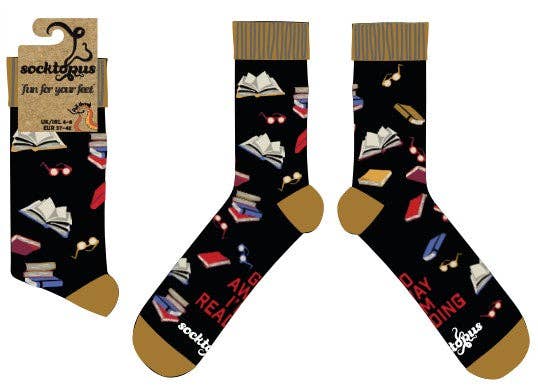 Socktopus - Wholesale Socks - Unisex - Reading Socks - Shelf Control9