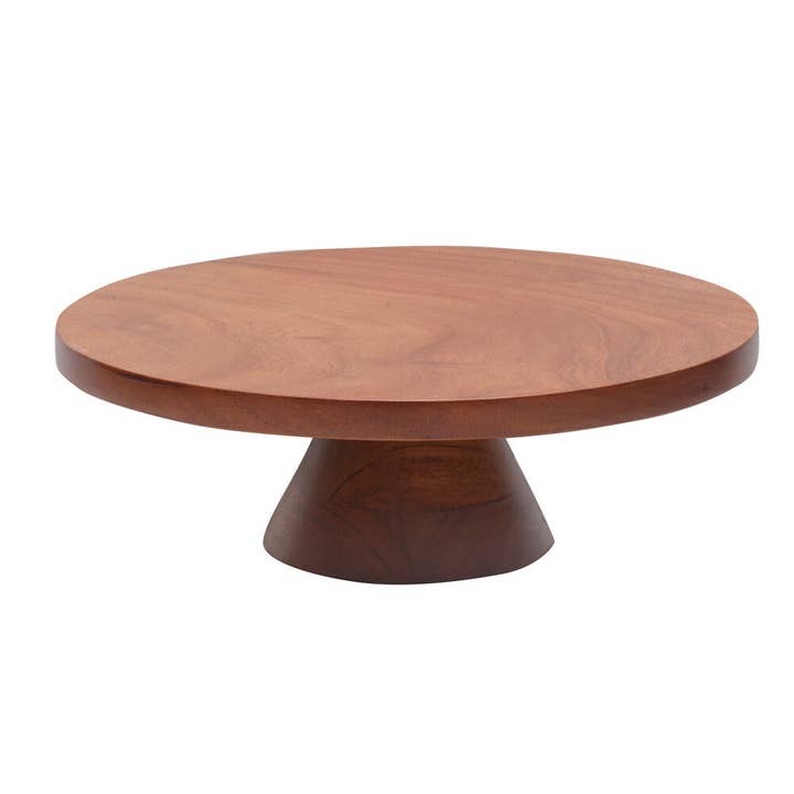 SUPORTE DE BOLO REDONDO EM MADEIRA DE ACÁCIA por atacado de Lifetime Brands Silverwarehouse