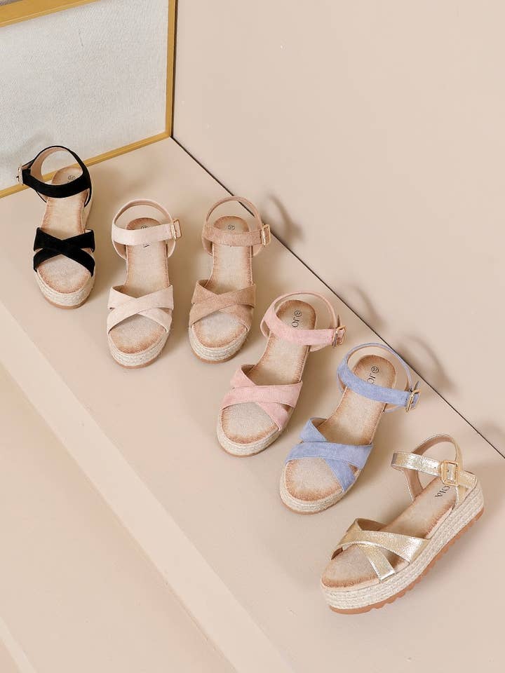 Joia Paris - Wholesale Sleehakken - Dames - Sandaal met sleehak en bandje JN-888