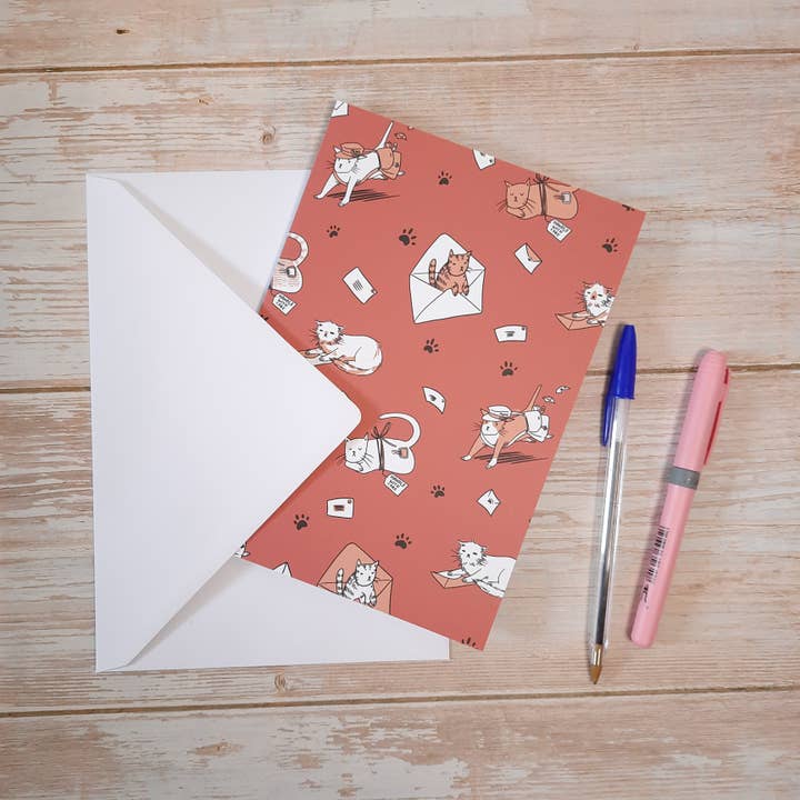 Cat Mail Card - Greeting Card for wholesale by MiMa