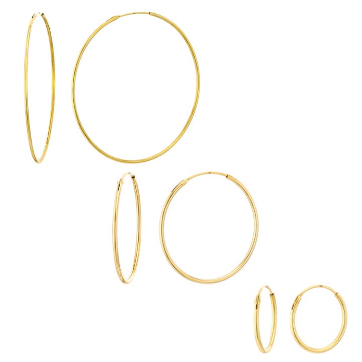 Endless Hoops Set of 3 Hoops for wholesale by Almond Tree